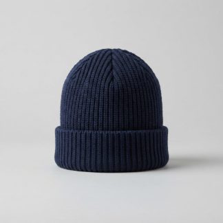 Everyday Navy Recycled Polyester Cuffed Beanie