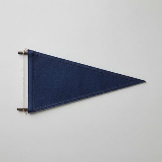 Logo Navy Screen-Printed Felt Pennant