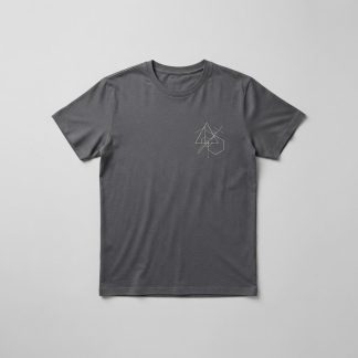 Logo Charcoal Combed Cotton Printed Tee