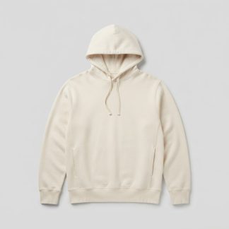 Everyday Ecru Brushed Fleece Pullover Hoodie
